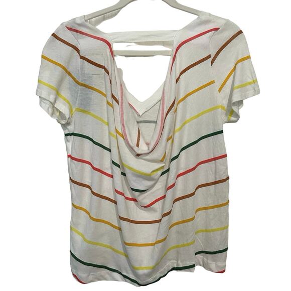 Chaser short sleeve drape back tee
Striped V neck size S - Picture 2 of 8